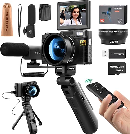 4K Vlogging Camera Kit with Accessories