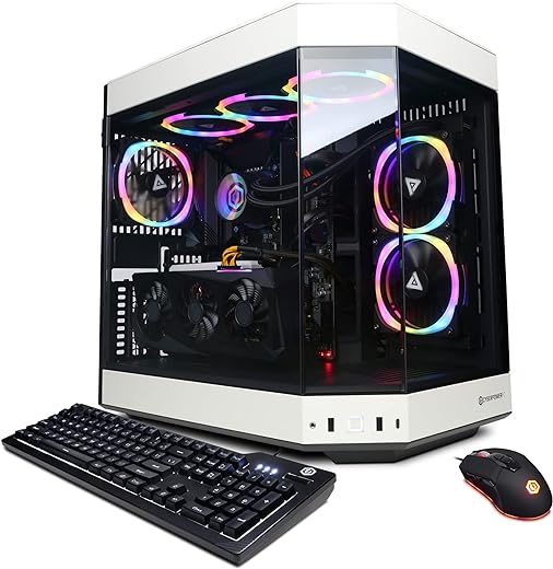 CyberPowerPC Gamer Xtreme VR Gaming PC, Intel Core i9-13900KF 3.0GHz, GeForce RTX 4070 12GB, 16GB DDR5, 1TB NVMe SSD, Wi-Fi Ready & Windows 11 Home (GXiVR8080A36)