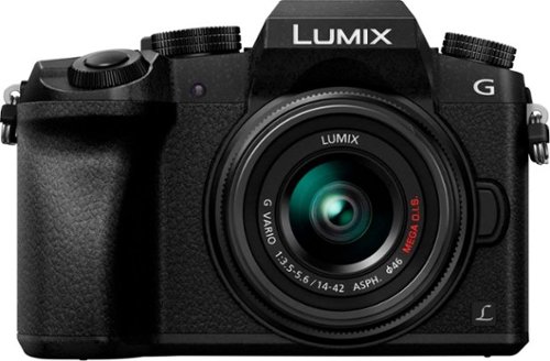 Panasonic - LUMIX G7 Mirrorless 4K Photo Digital Camera Body with 14-42mm f3.5-5.6 II Lens - DMC-G7KK - Black