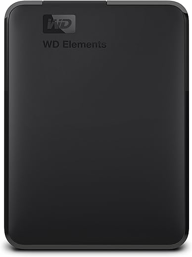 WD 5TB Elements Portable HDD, External Hard Drive, USB 3.0 for PC & Mac, Plug and Play Ready - WDBU6Y0050BBK-WESN